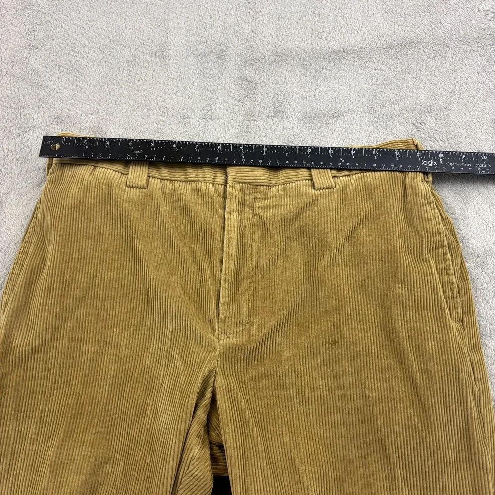 VTG LL Bean Corduroy Natural Fit Pants Mens 34x30 Tan Baggy 90s Skater Gorpcore‎